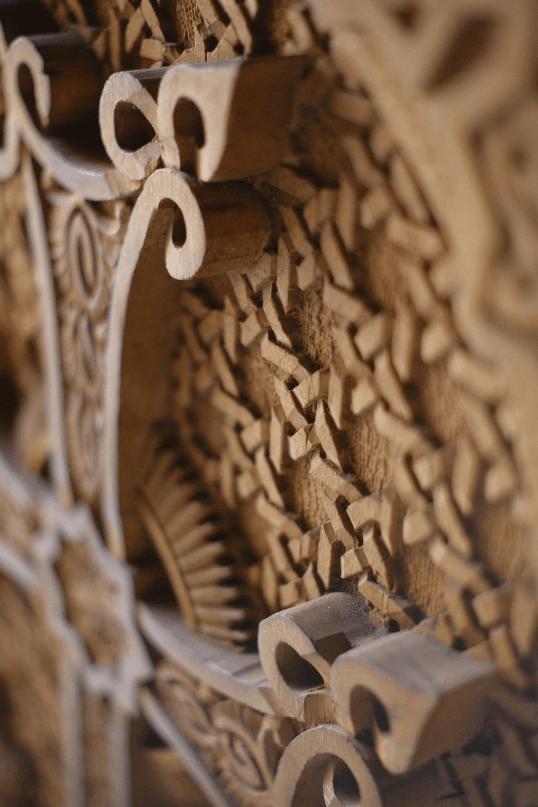 Handmade wooden craft gift details