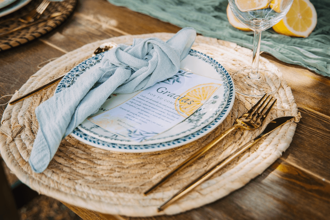 Elegant wedding invitation design with gold accents
